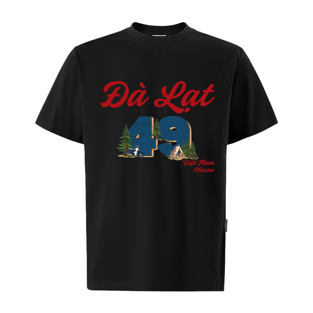 Áo thun nam du lịch Đà Lạt ATD1296 Miucho Iconic vải cotton thoáng mát in mix_thumbnail_11