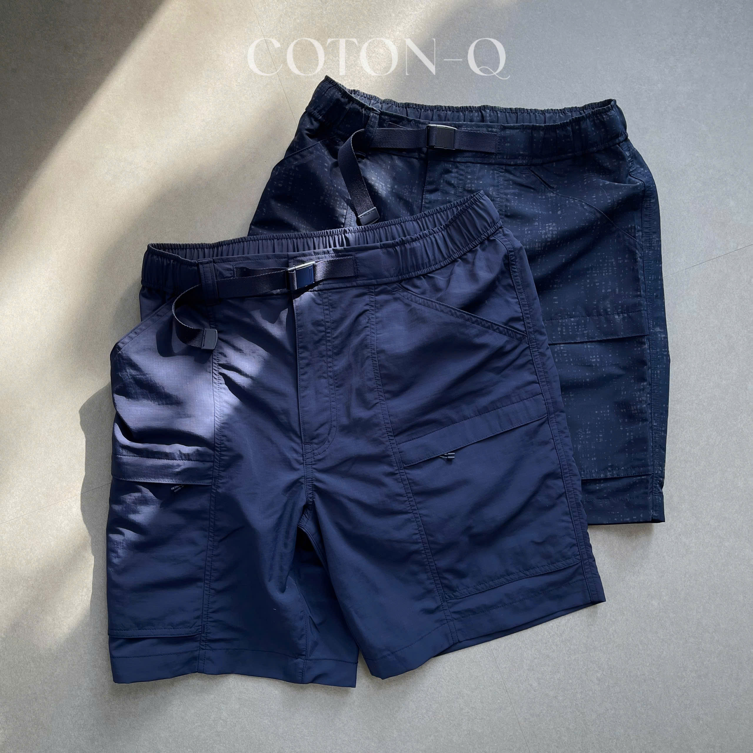 Quần short dù lưng thun xịn ( XÁM )_thumbnail_2