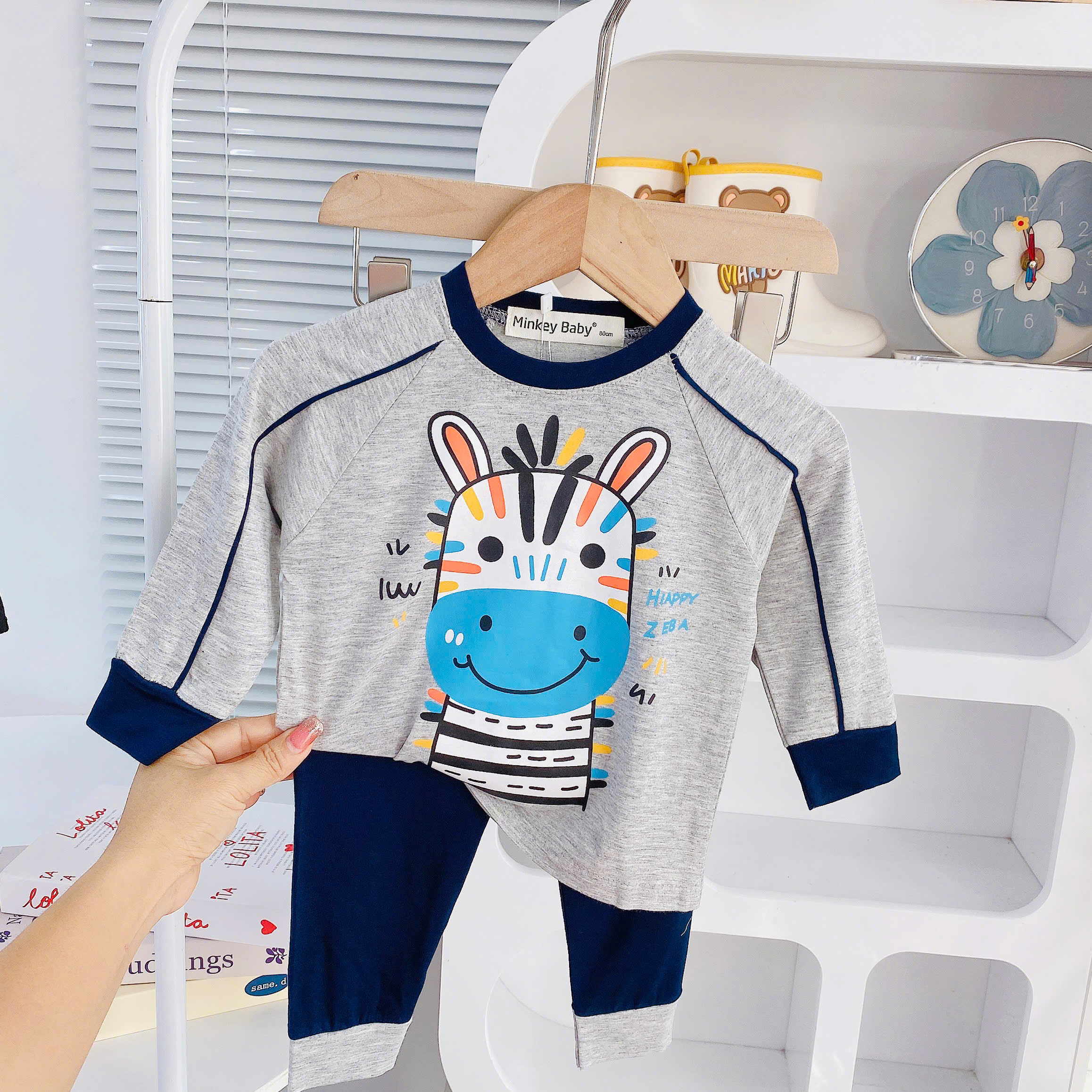 T26 BỘ DÀI TAY MINKEY ĐỘNG VẬT- A003.127