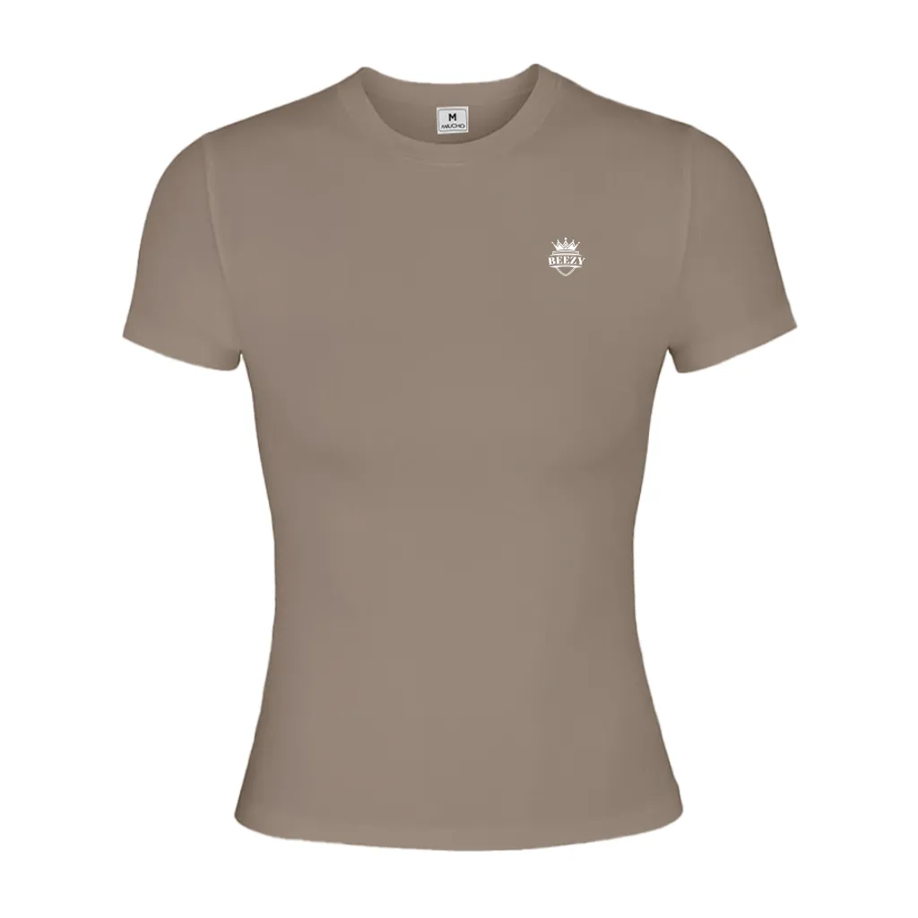 Áo baby tee form ôm Miucho visco dày dặn thoáng mát thấm hút tốt in logo basic 2728_thumbnail_11