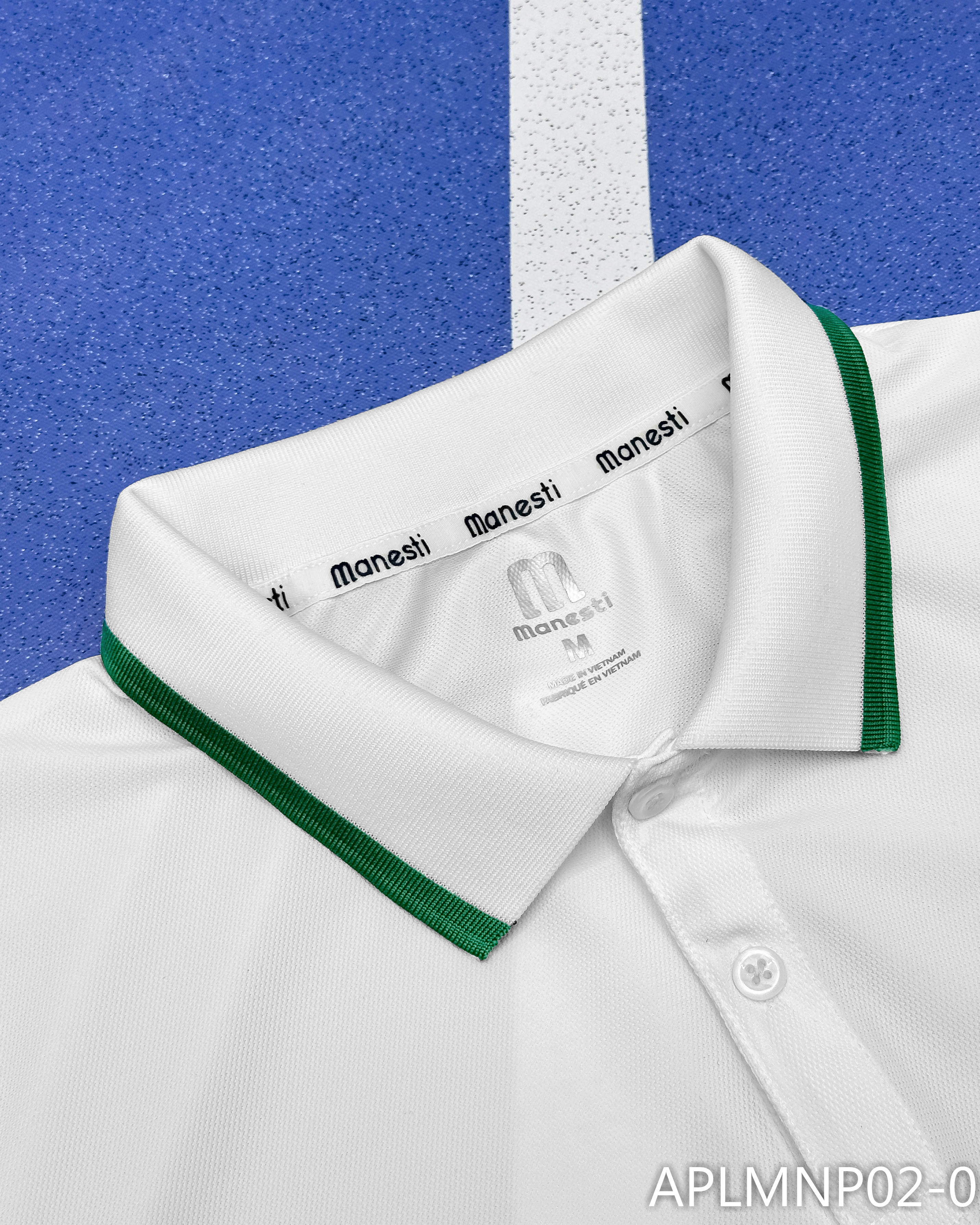 Áo polo thể thao nam chơi Picklebal/Tennis Interlock Manesti_thumbnail_12