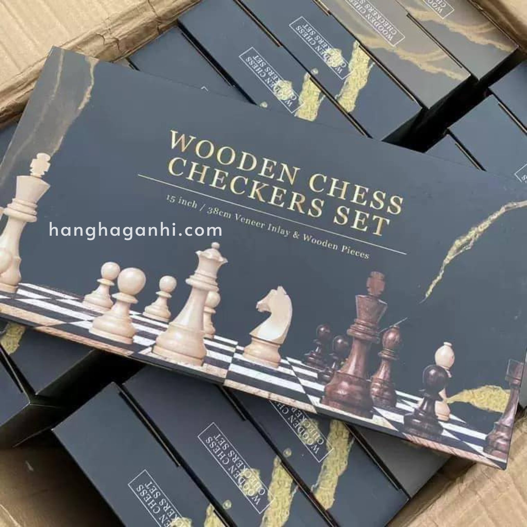 Bộ Đồ Chơi Cờ Vua Gỗ Sồi Có Nam Châm Xuất Mỹ size 39, HÀNG ĐẸP CHUẨN_thumbnail_3