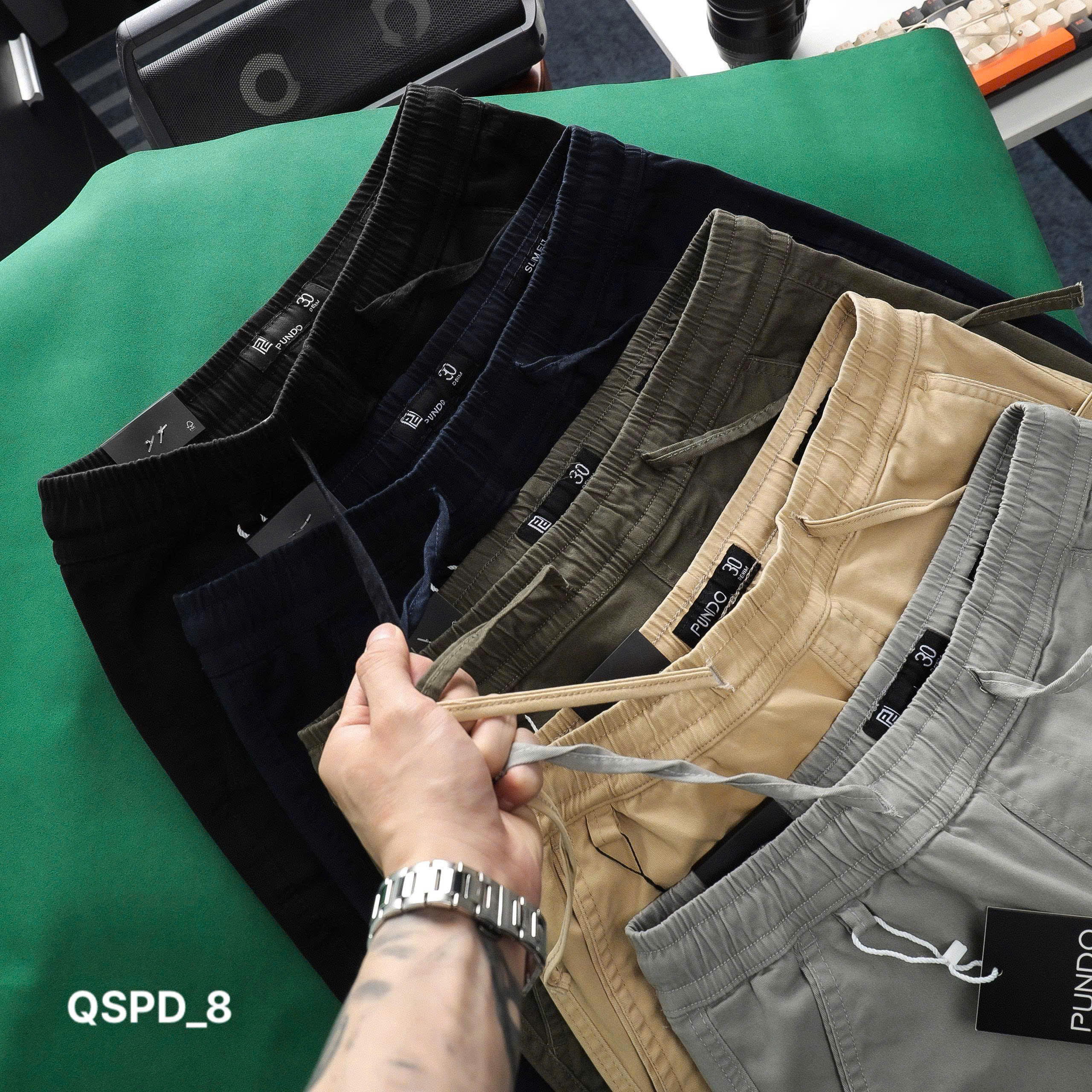 Quần short lưng thun nam ( ĐEN )_thumbnail_5