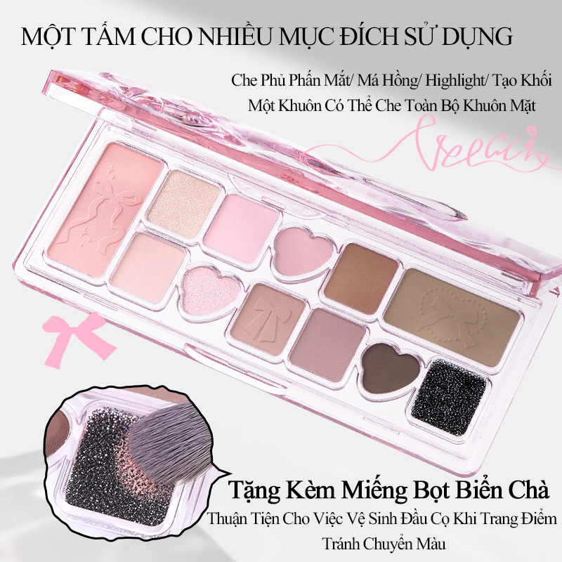 [VEECCI] Bảng phấn mắt 11 ô Veecci trái tim 9.3g_thumbnail_2