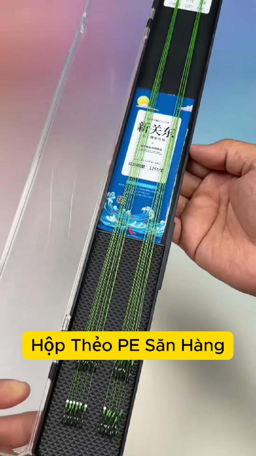Thẻo Dù PE Cao Cấp 75cm Lưỡi Không Ngạnh