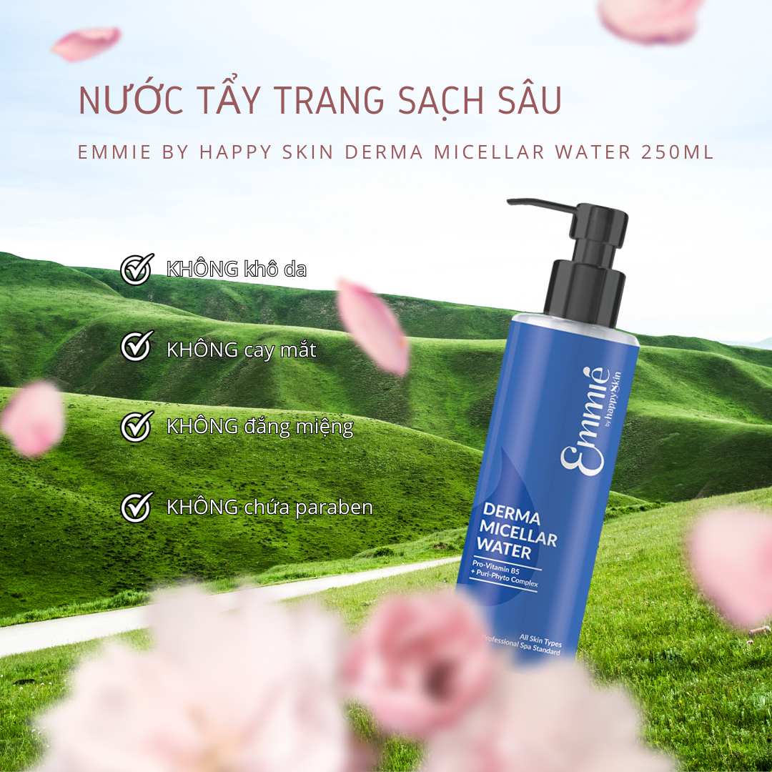 Nước tẩy trang sạch sâu Emmie By Happy Skin Derma Micellar Water 250ml_thumbnail_2