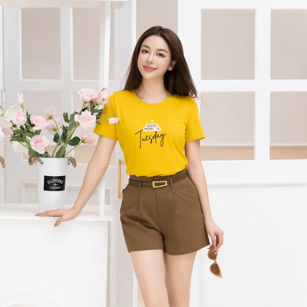 [Form Vừa] Áo phông nữ Friday - Áo phông thời trang LOZA dáng vừa - G0181_thumbnail_1