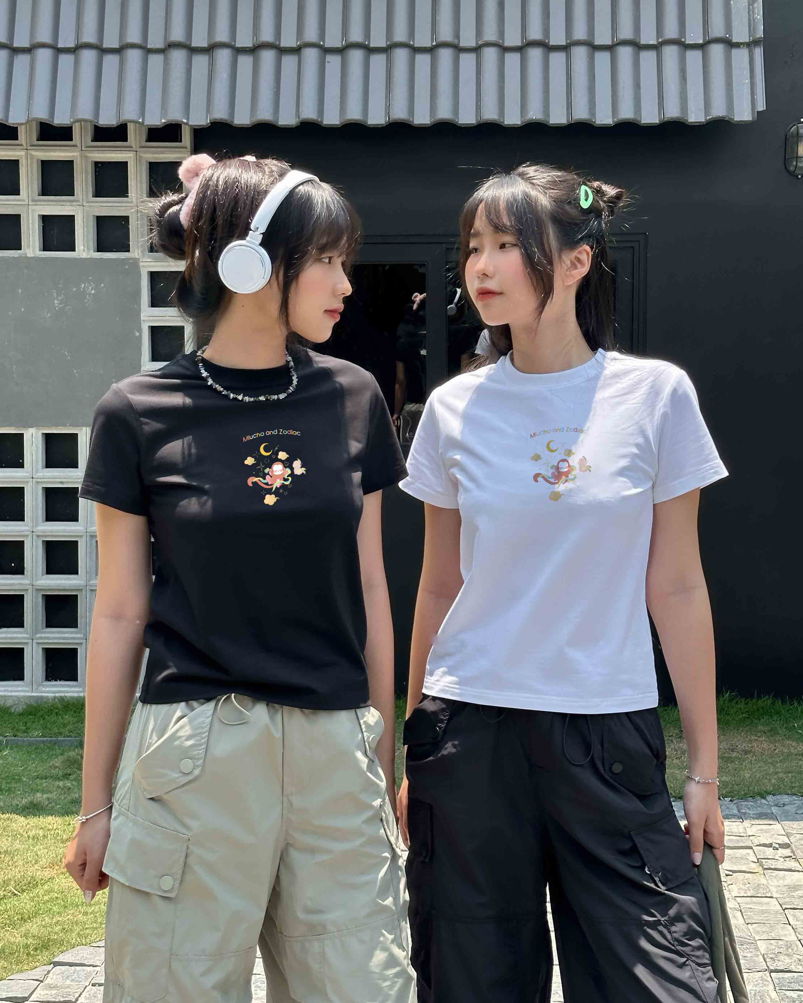 Áo baby tee 12 con giáp tuổi Thân ( tuổi khỉ) ABD403 Miucho cotton cổ tròn in graphic_thumbnail_5