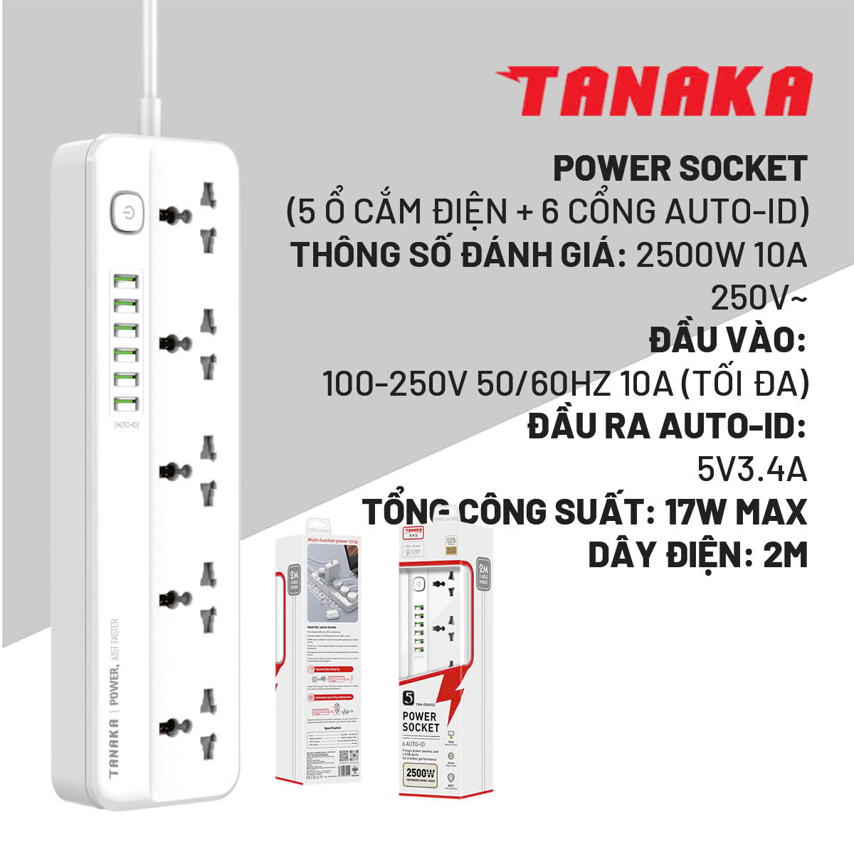 Ổ cắm điện Tanaka - TNK-OD6522
