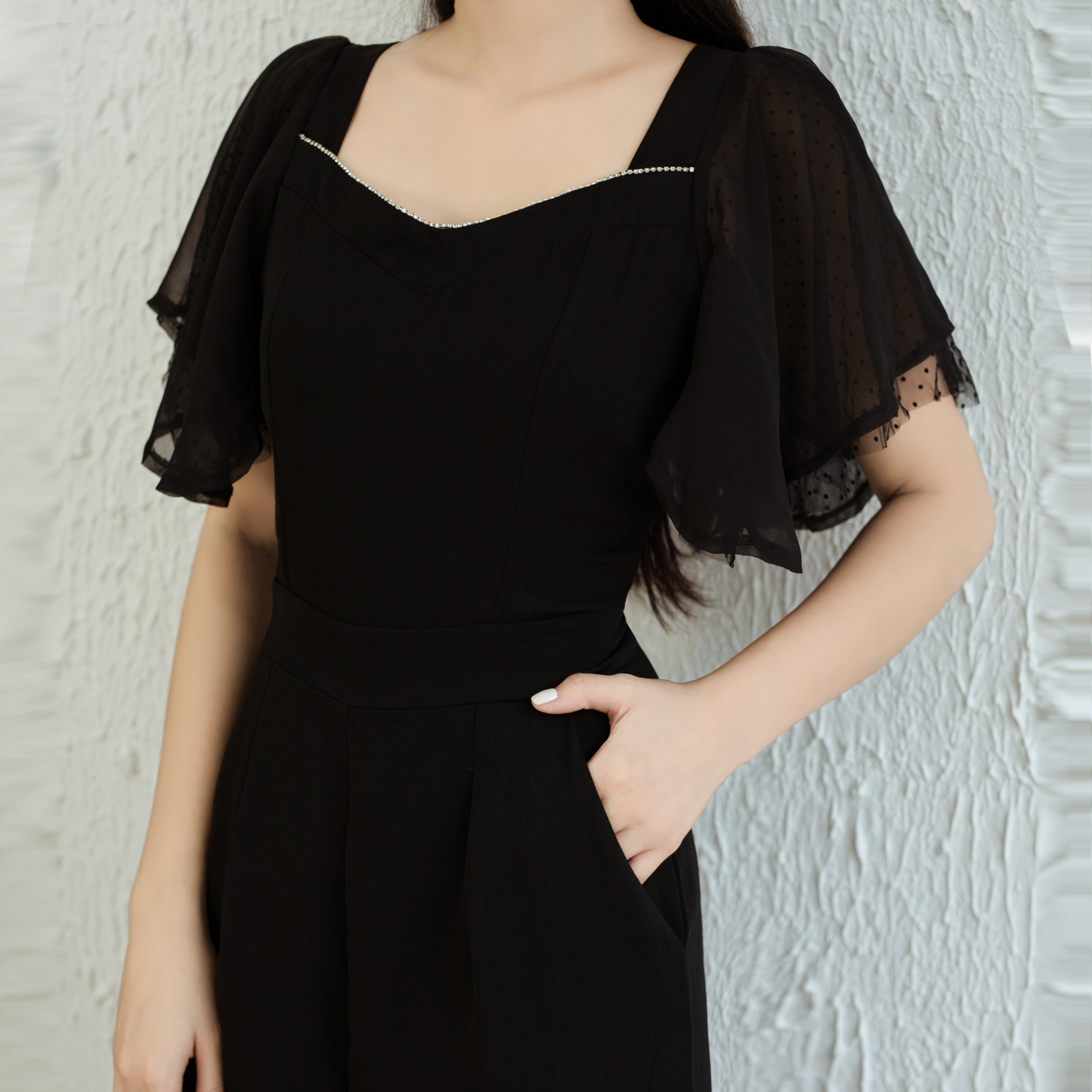 Jumpsuit thiết kế tay cánh tiên phối đá_thumbnail_4