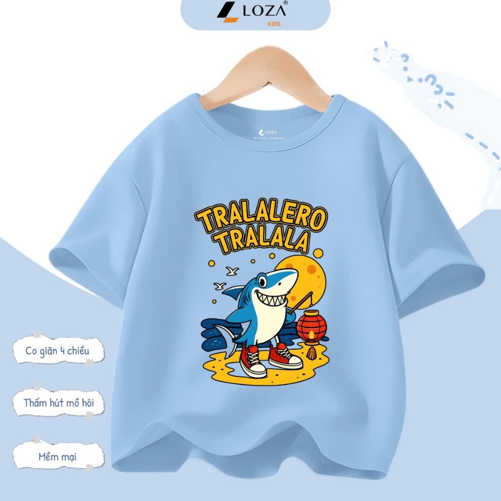 Áo thun Brainrot Tralalero Tralala cho bé trai từ 15-45kg - Áo phông trẻ em Loza Kids - AT3240_thumbnail_6