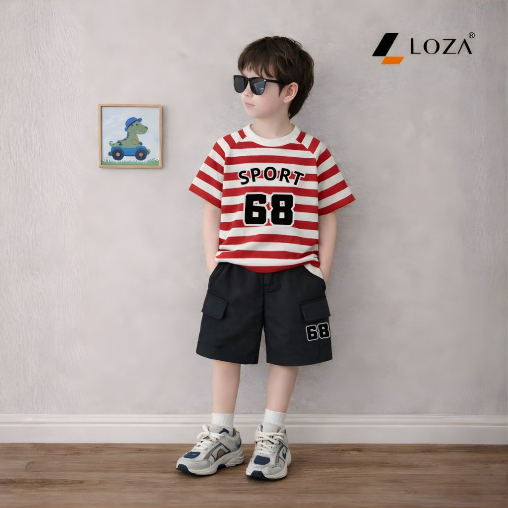 Bộ kẻ cho bé trai hình SPORT 68 - Loza Kids CK623_thumbnail_1