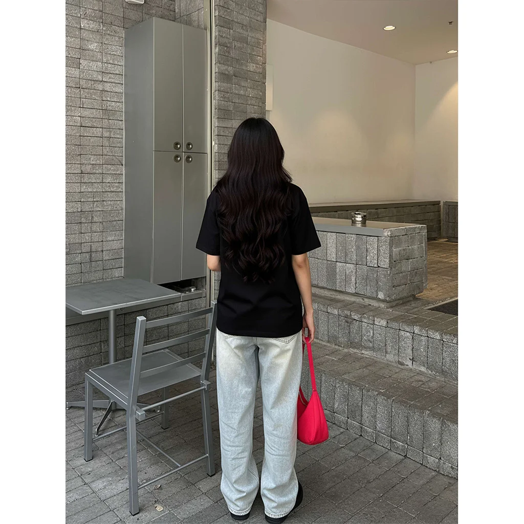 Áo thun unisex form rộng Miucho Club chất vải mềm mại thoáng mát in chữ basic Thợ giữ trẻ 2858_thumbnail_7