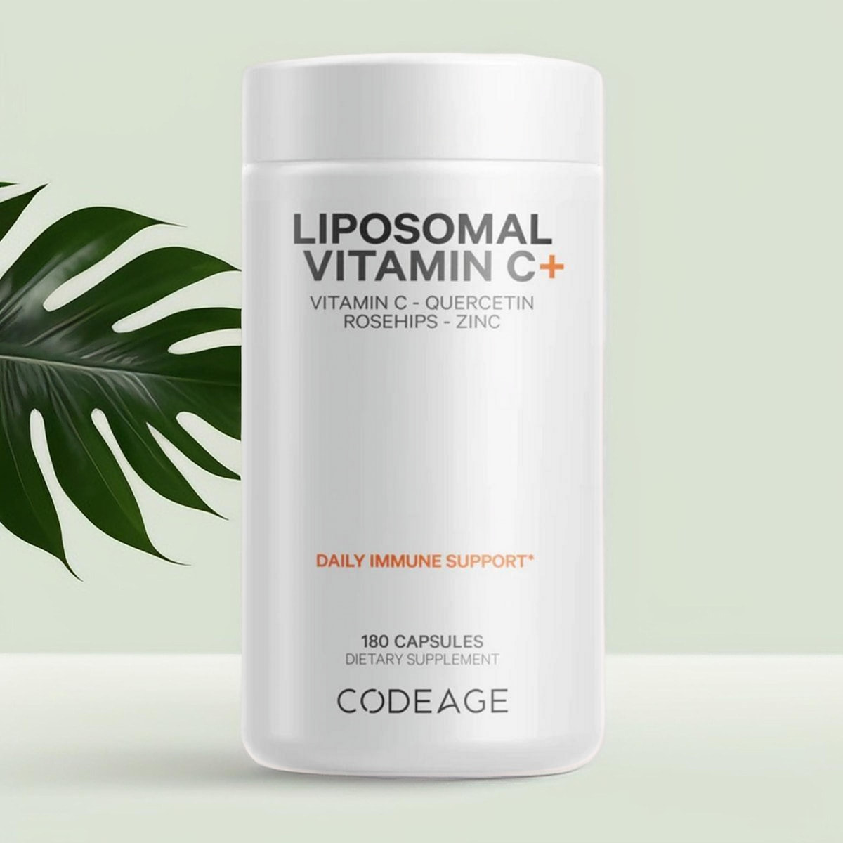 Viên Uống Codeage Liposomal Vitamin C+ 180 viên – Tăng Đề Kháng, Làm Sáng Da