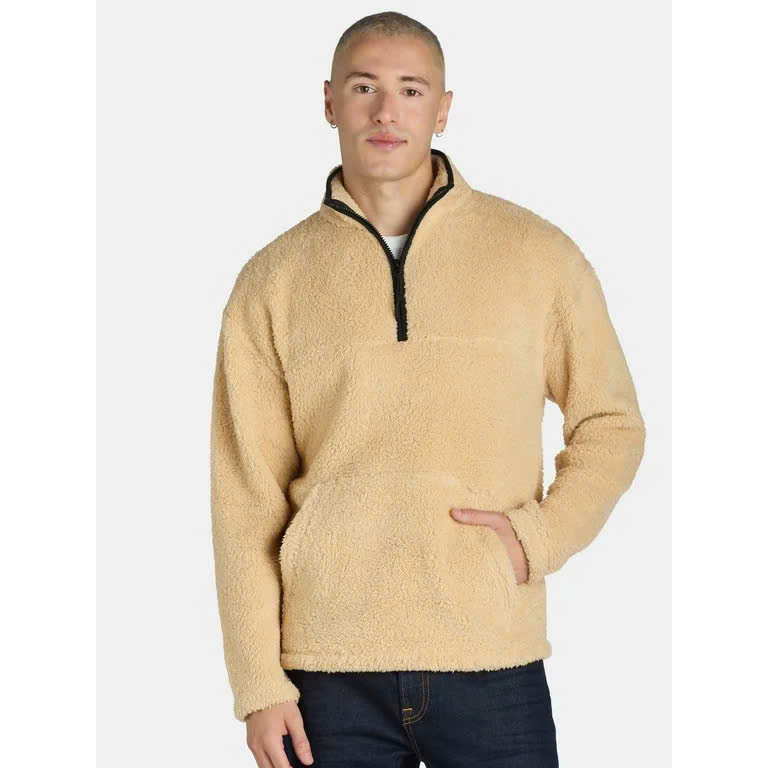 Set 2 Áo lông cổ có dây kéo unisex 