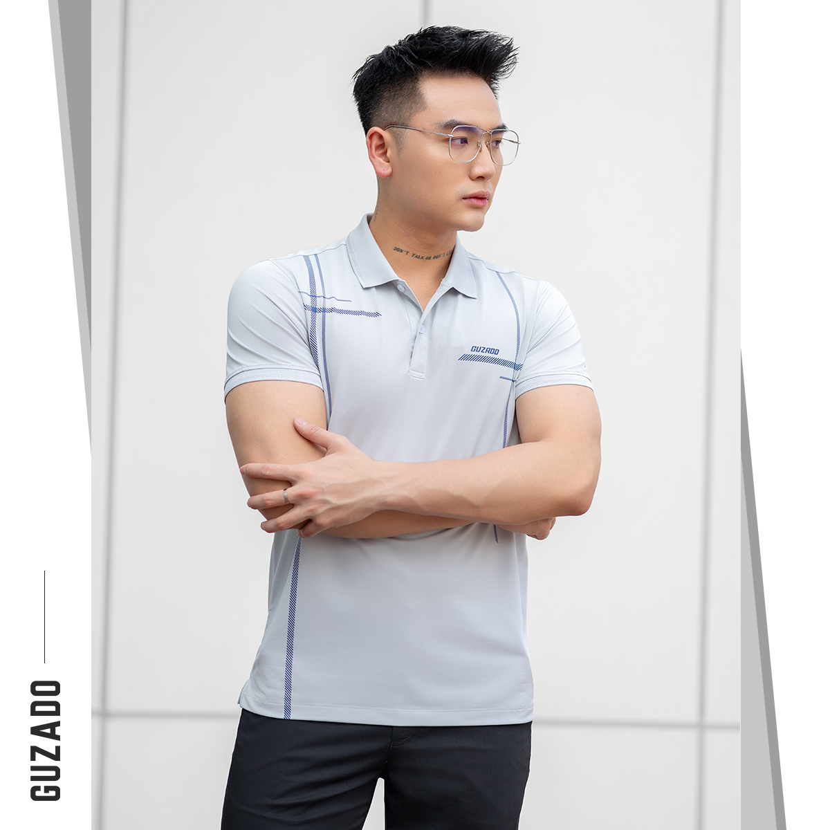 Áo Polo Nam GUZADO Sọc Thể Thao Nam Tính Sang Trọng GPS209_thumbnail_9