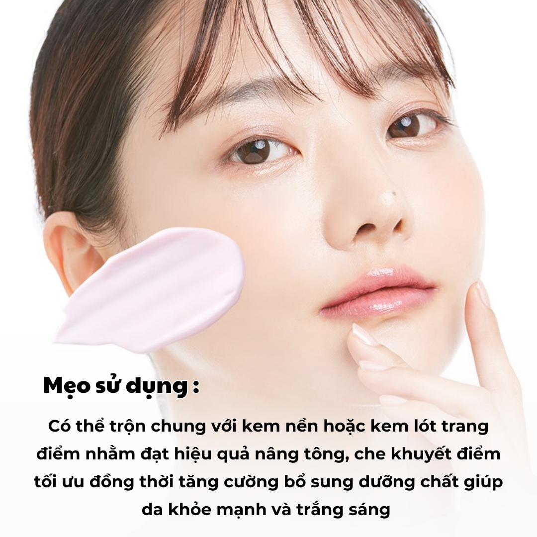 SOO BLANC BRIGHT FLOWER TONE UP CREAM - Kem Nâng Tông Tức Thì Cấp Ẩm Dưỡng Trắng Da - Collagen Peptide, Hyaluronic Acid - 100ml - [SB002]_thumbnail_1