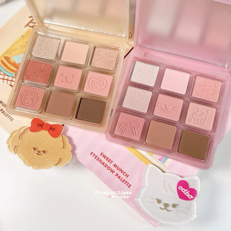 [ODBO] Bảng phấn mắt 9 ô Odbo Sweet Munch Puppy Kitten (OD2024)_thumbnail_2
