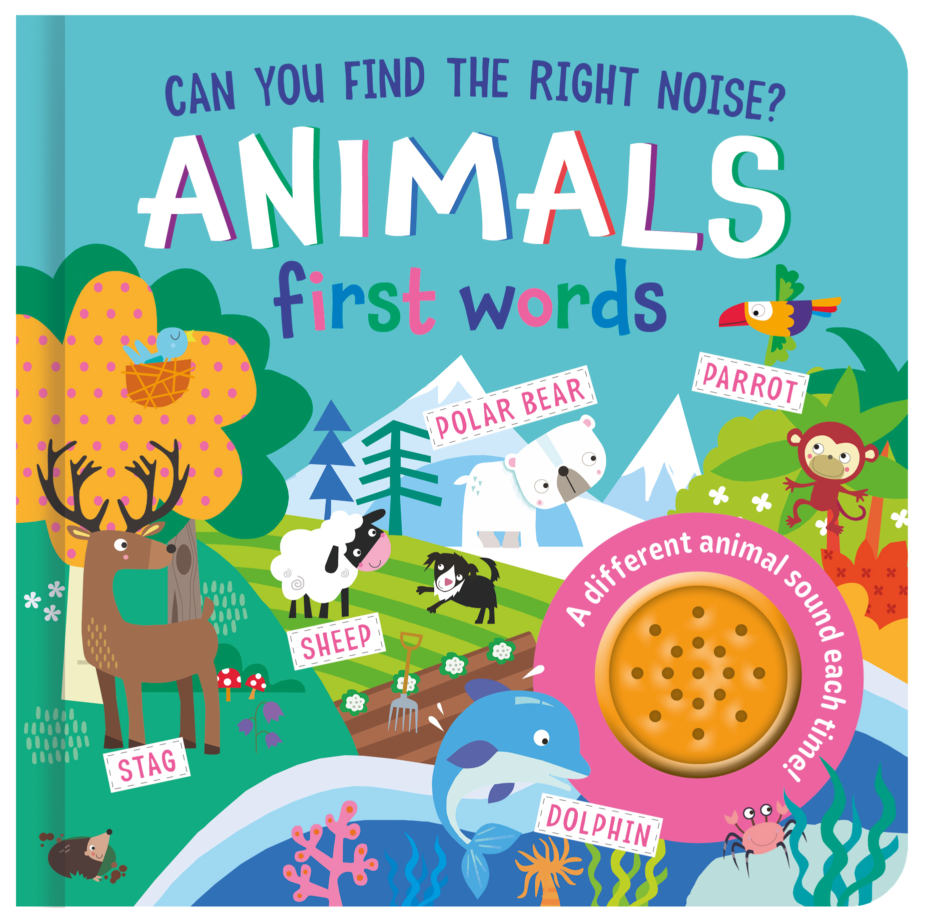 ROUND BUTTON SOUND BOOK - ANIMALS (FSC)