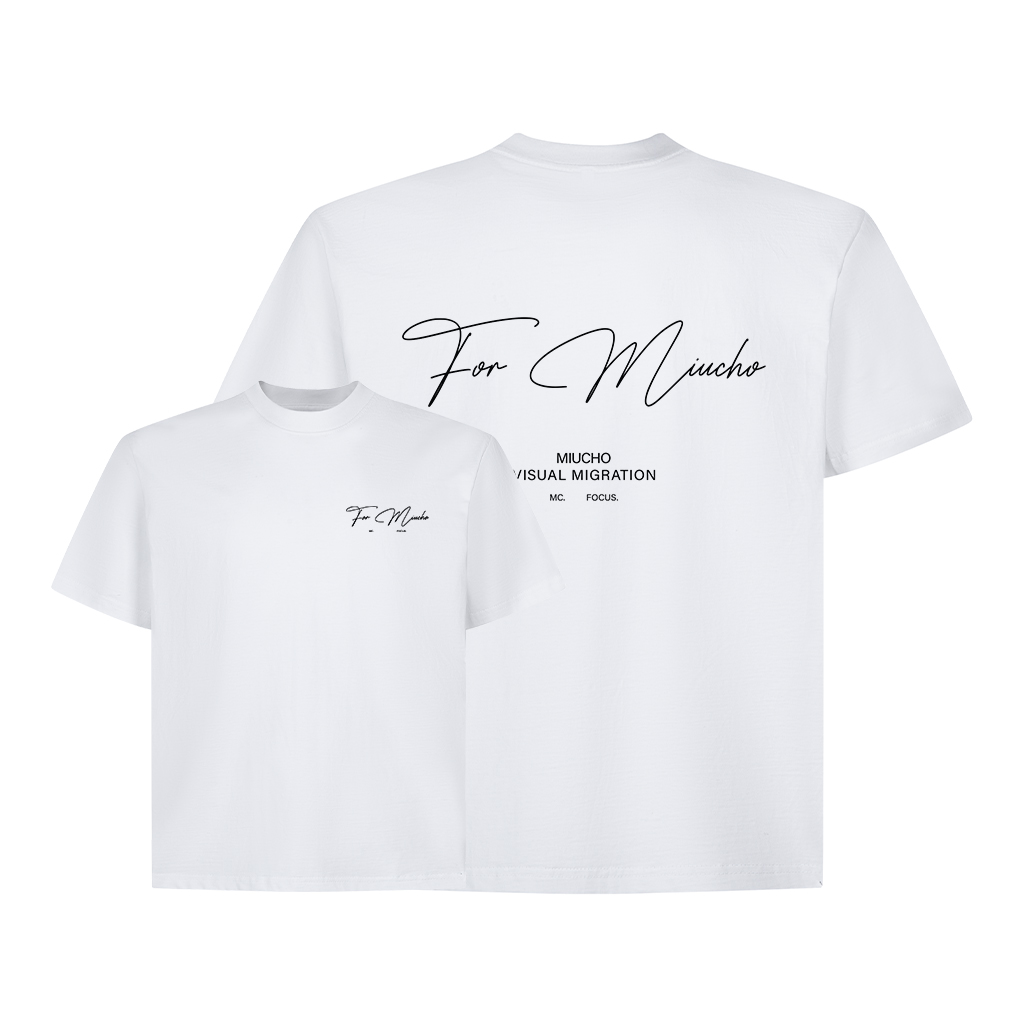 Áo thun local brand form boxy vải 2C 250gsm AXD1624 Miucho in artwork