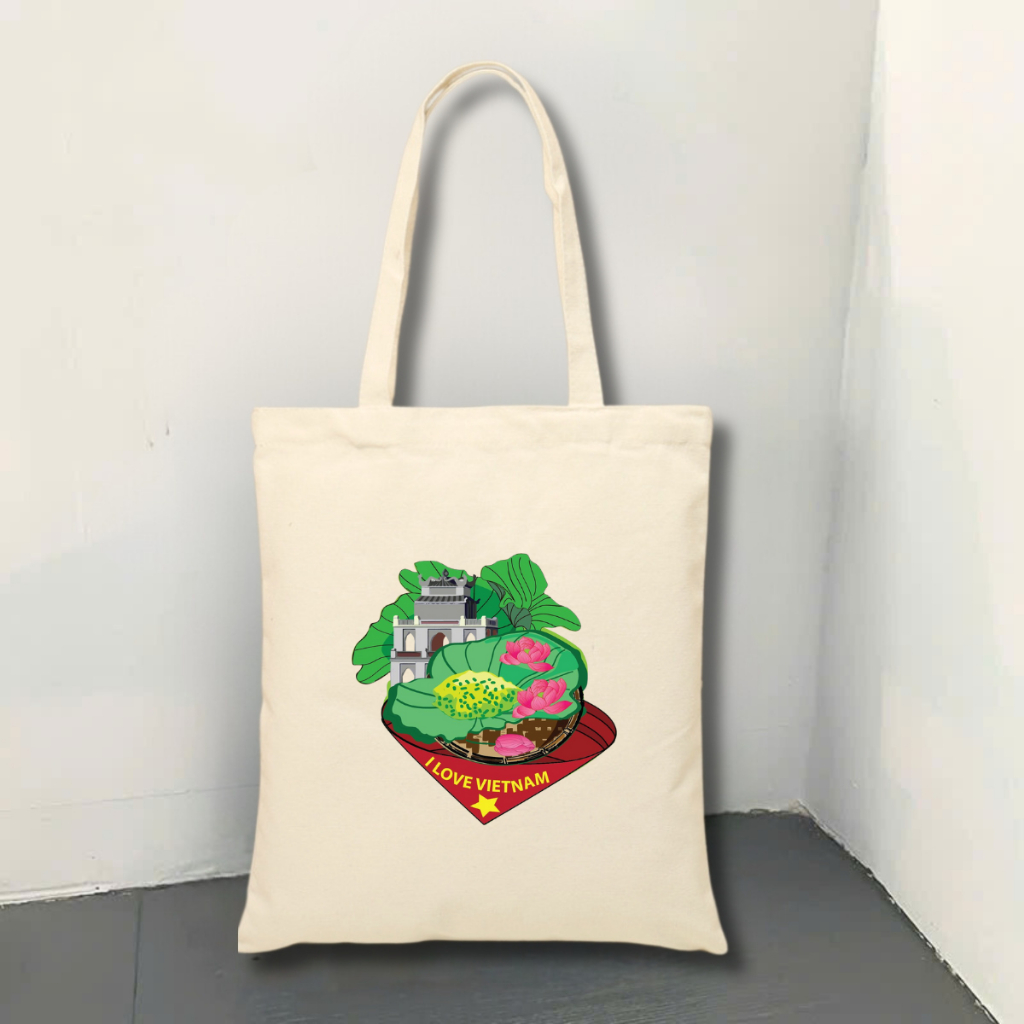 Túi tote vải canvas BST Tôi yêu Việt Nam có khoá kéo và ngăn phụ đi học, đi chơi - 𝐖𝐞 𝐓𝐞𝐞 TOTE10_thumbnail_1