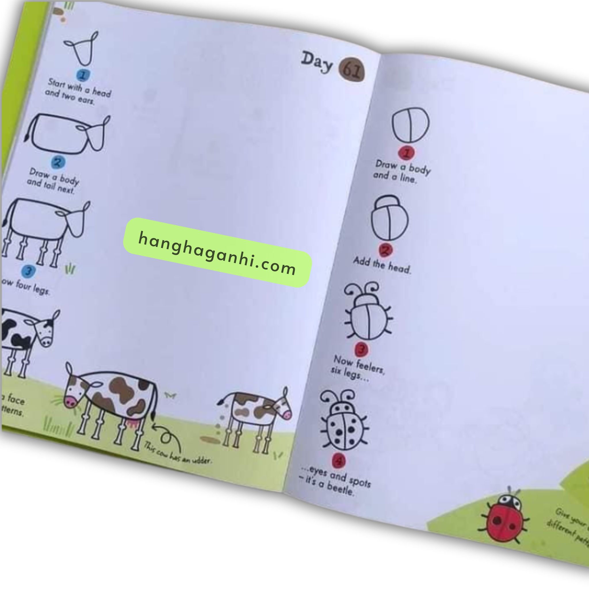 Usborne A drawing a day, bộ 2 sách nhập khẩu_thumbnail_16