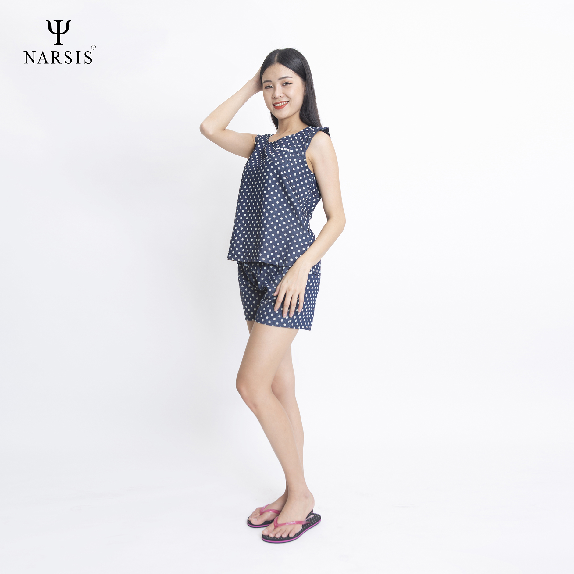 BỘ HÈ NỮ M8028 NARSIS CHẤT LIỆU JEAN BỀN BỈ, CÁ TÍNH, TRẺ TRUNG, THỜI TRANG, TRẺ TRUNG, THỜI TRANG