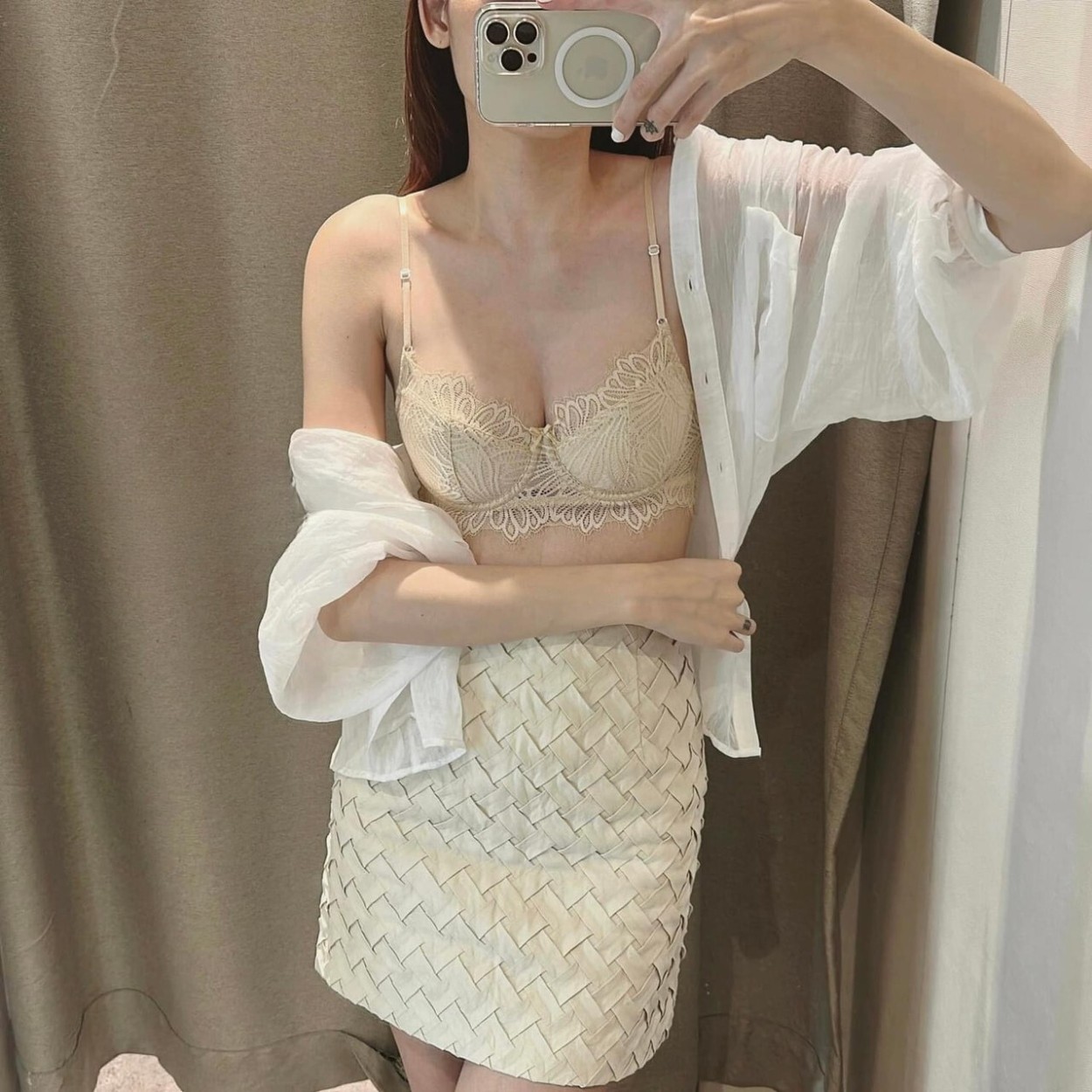 [Mã B44] Áo Lót Nữ Ren Có Gọng Tháo Được Mút Mềm Mại Cá Tính_thumbnail_2