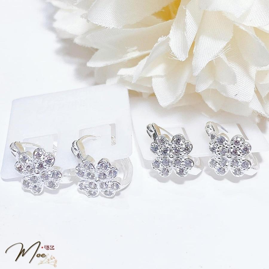 B32 - Khuyên tai cỏ 4 lá bấm