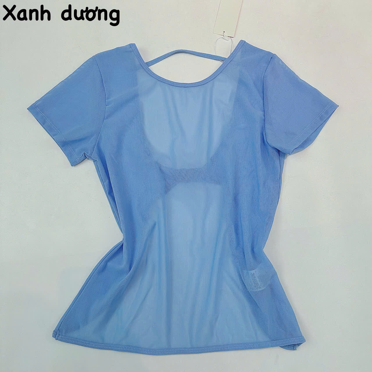 Áo Tank Thể Thao Lưới Mè Dáng Croptop Phối Dây Lưng_thumbnail_16