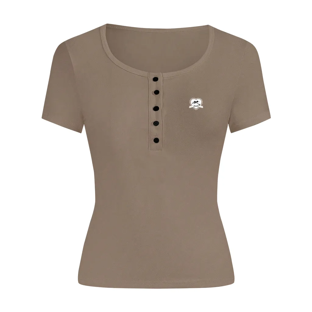 Áo thun ôm body cổ nút Miucho vải visco mềm mại thoáng mát chuẩn form in artwork 2709_thumbnail_11