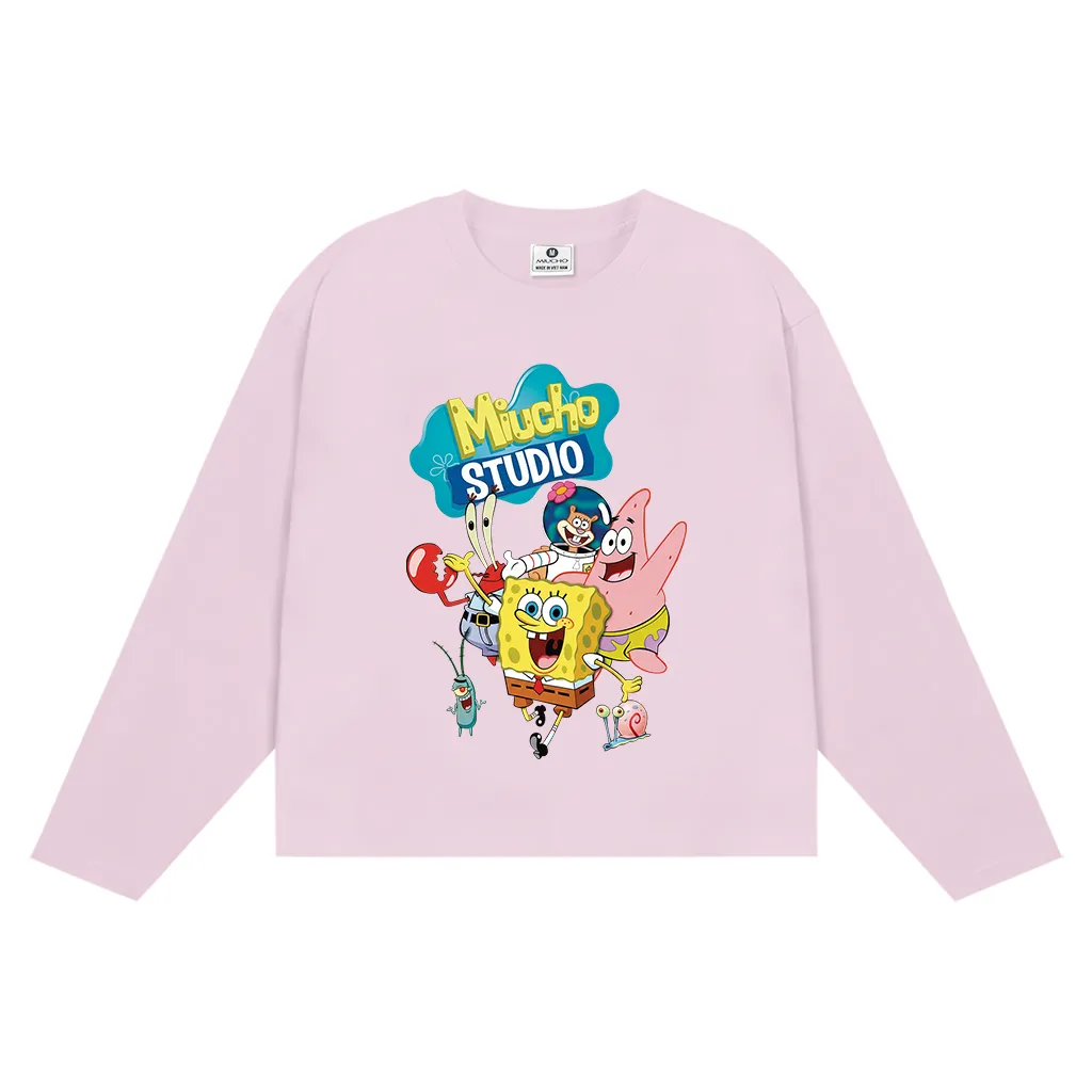 Áo thun nữ boxy tay dài hoạt hình Miucho 3315_thumbnail_7