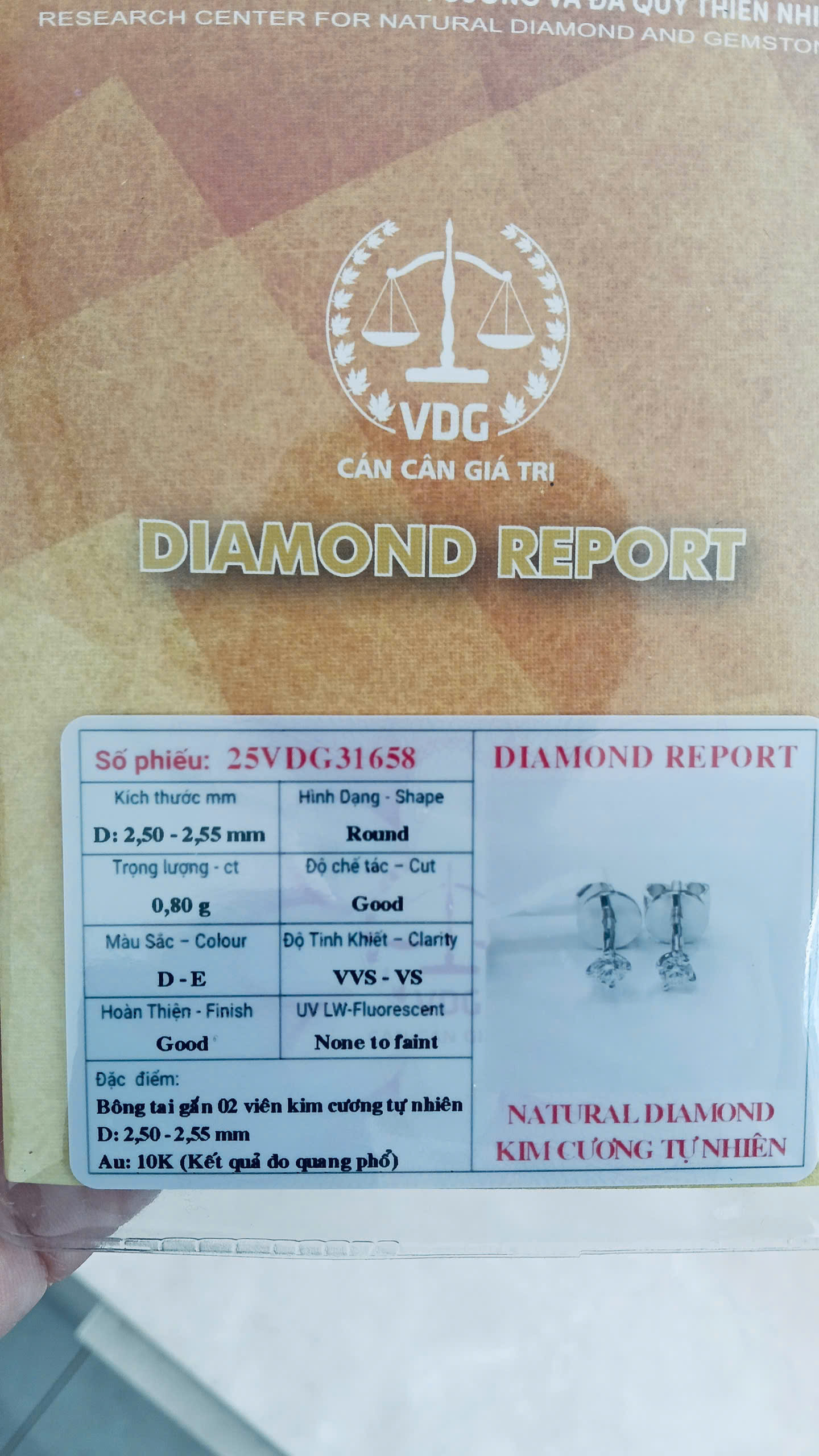 Hoa Tai Kim Cương 10K Chốt Vặn – Chủ 2.5 Ly_thumbnail_4