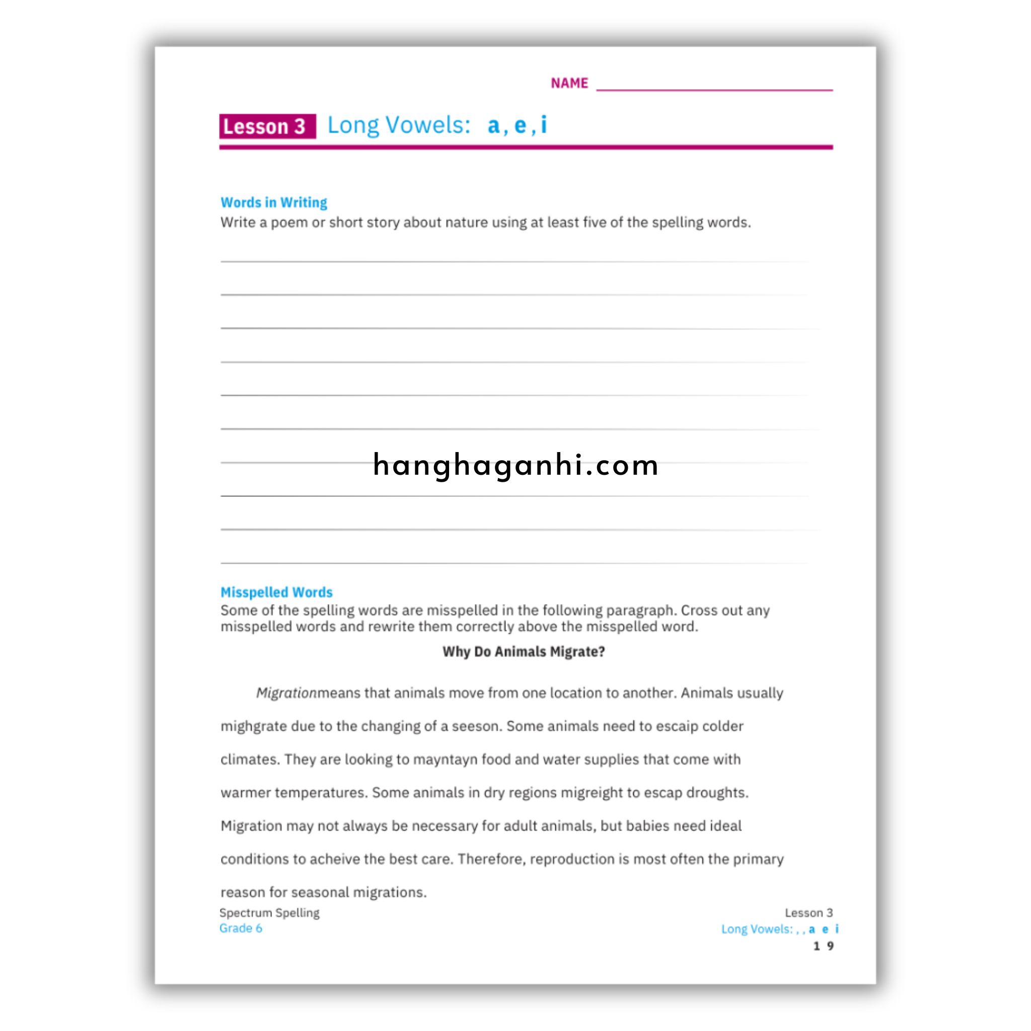 Sách Spectrum Spelling Workbook Grade 6_thumbnail_12