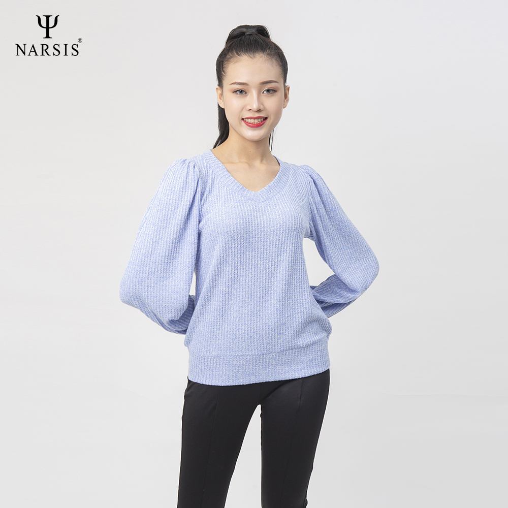 ÁO THU ĐÔNG NỮ L0017 NARSIS VẢI LEN COTTON ẤM ÁP, THOÁNG MÁT, GIỮ ẤM TỐT, MỀM MẠI_thumbnail_4