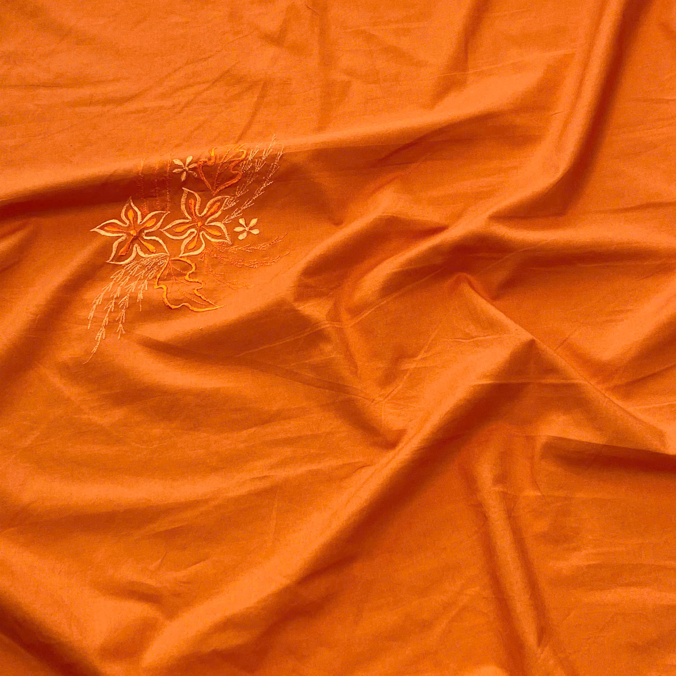 Vải Thô Thêu Hoa Nổi Không Giãn Không Nhăn (Khổ Đơn) 🌸🧺-H0003