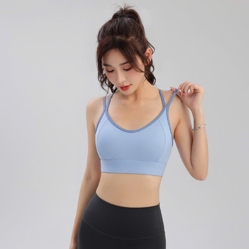 Áo Lót Thể Thao Tập Gym Yoga Nữ Yumiisport Áo Bra Hai Dây Cài Khoá Phối Màu Nâng Ngực Không Gọng Vải Co Giãn Sẵn Mút_thumbnail_21