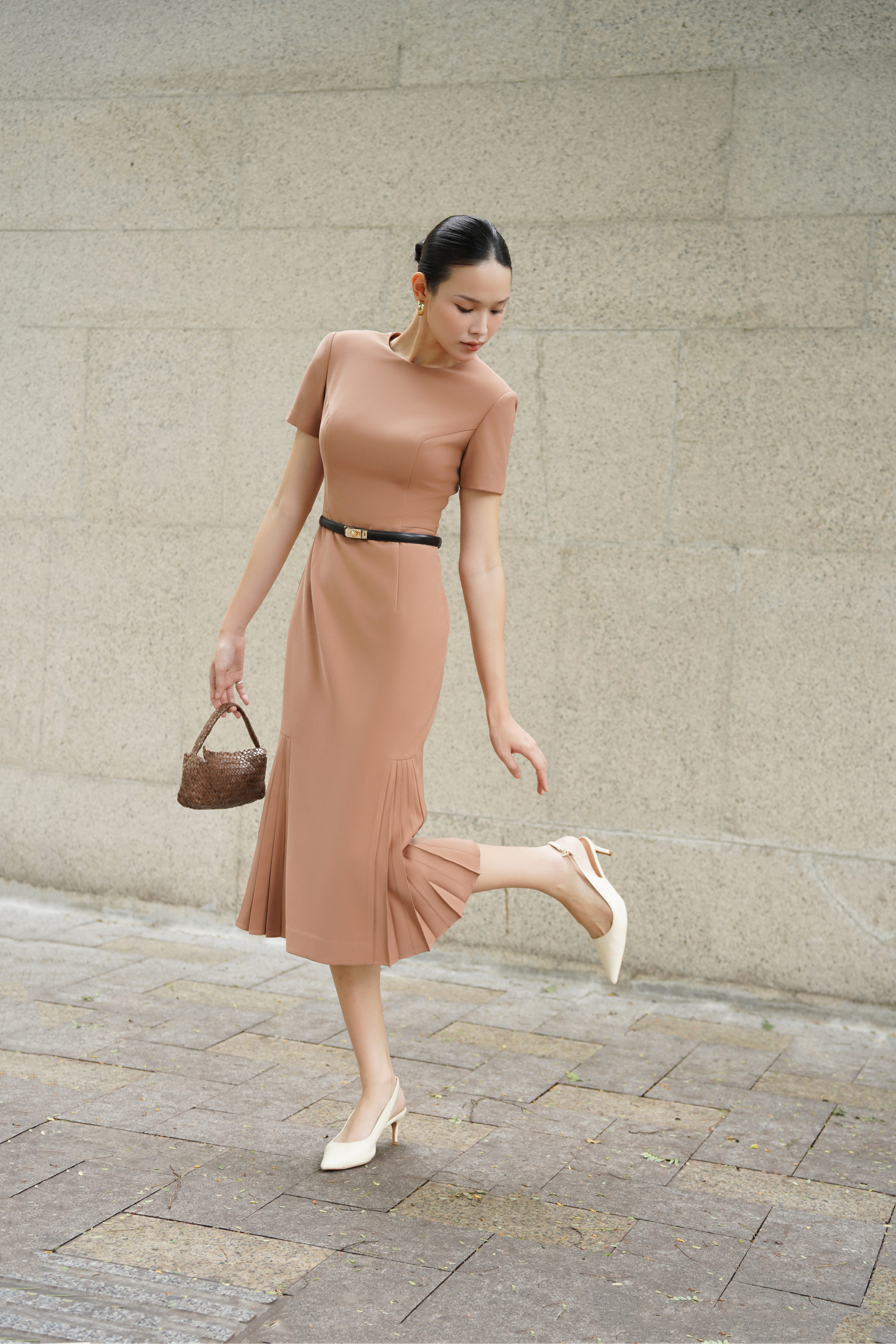 ARIEL DRESS - Brown_thumbnail_1