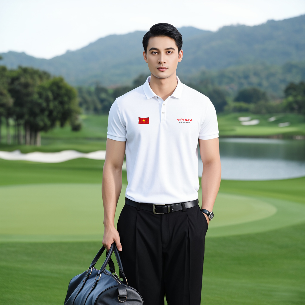 Áo polo nam big size Việt Nam tôi yêu form vừa 2142 Miucho Iconic vải cá sấu polyester in mix_thumbnail_6