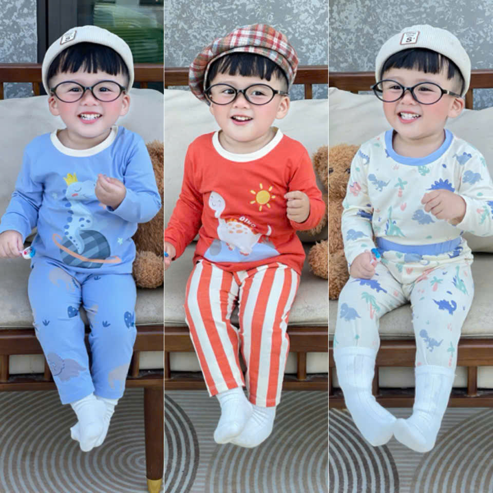 B40 SET 3 BỘ DÀI TAY PHỐI CỔ FULL KHỦNG LONG- A100.233