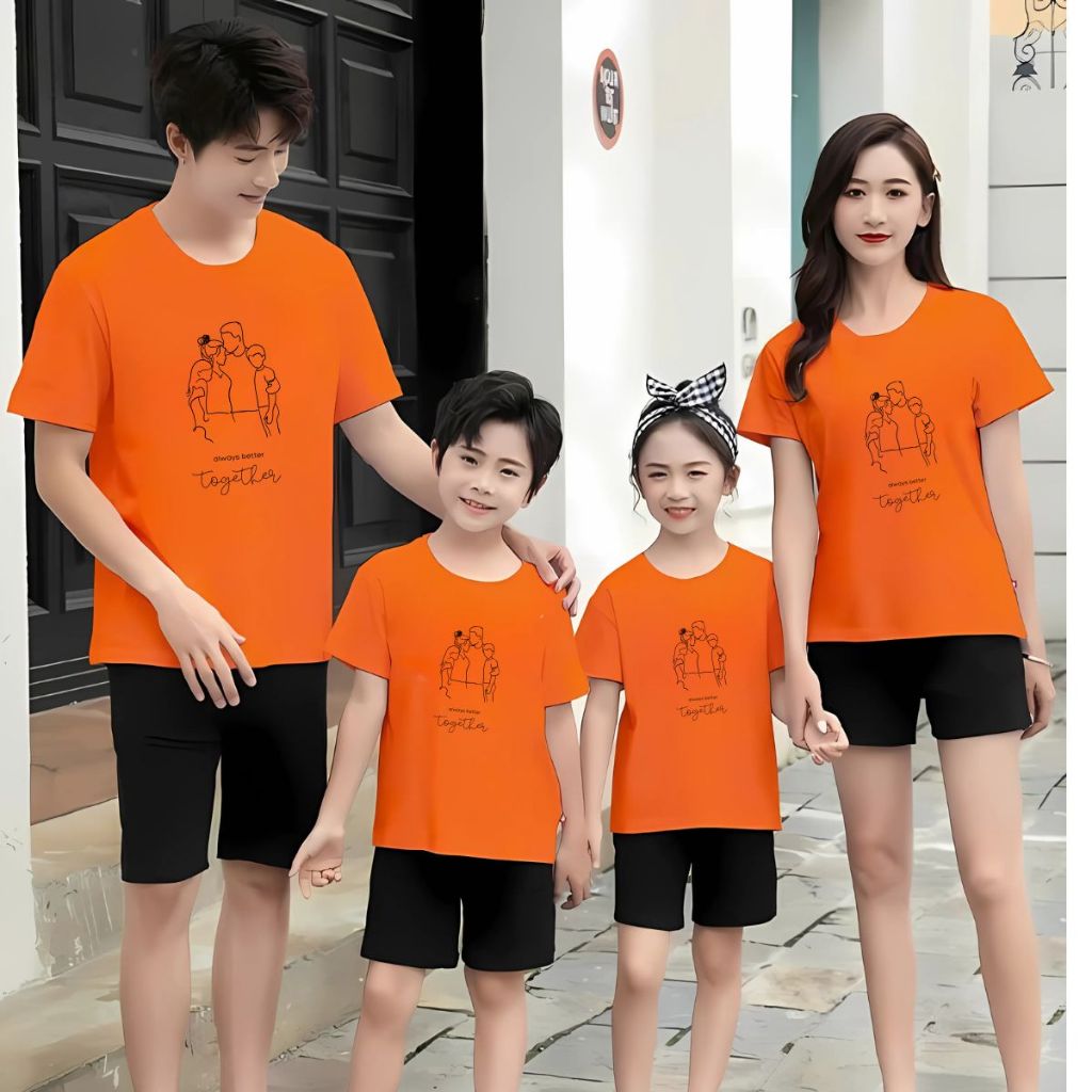 Áo phông gia đình in hình Gia đình - Áo thun đồng phục gia đình 3-4-5 người - Loza RT3036-AT3036_thumbnail_0