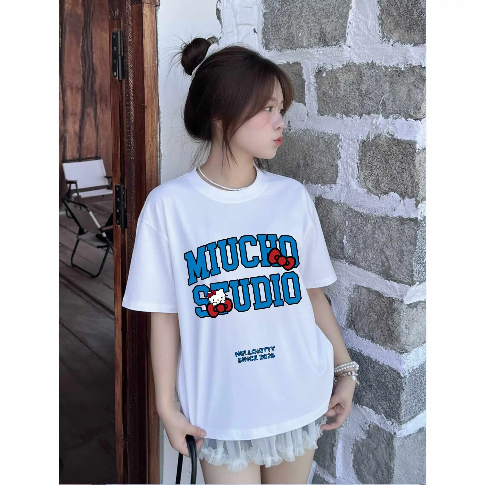 Áo thun boxy Miucho Studio chất vải thoáng mát mềm mại in chữ local brand hình Kitty nhiều màu 2803_thumbnail_9