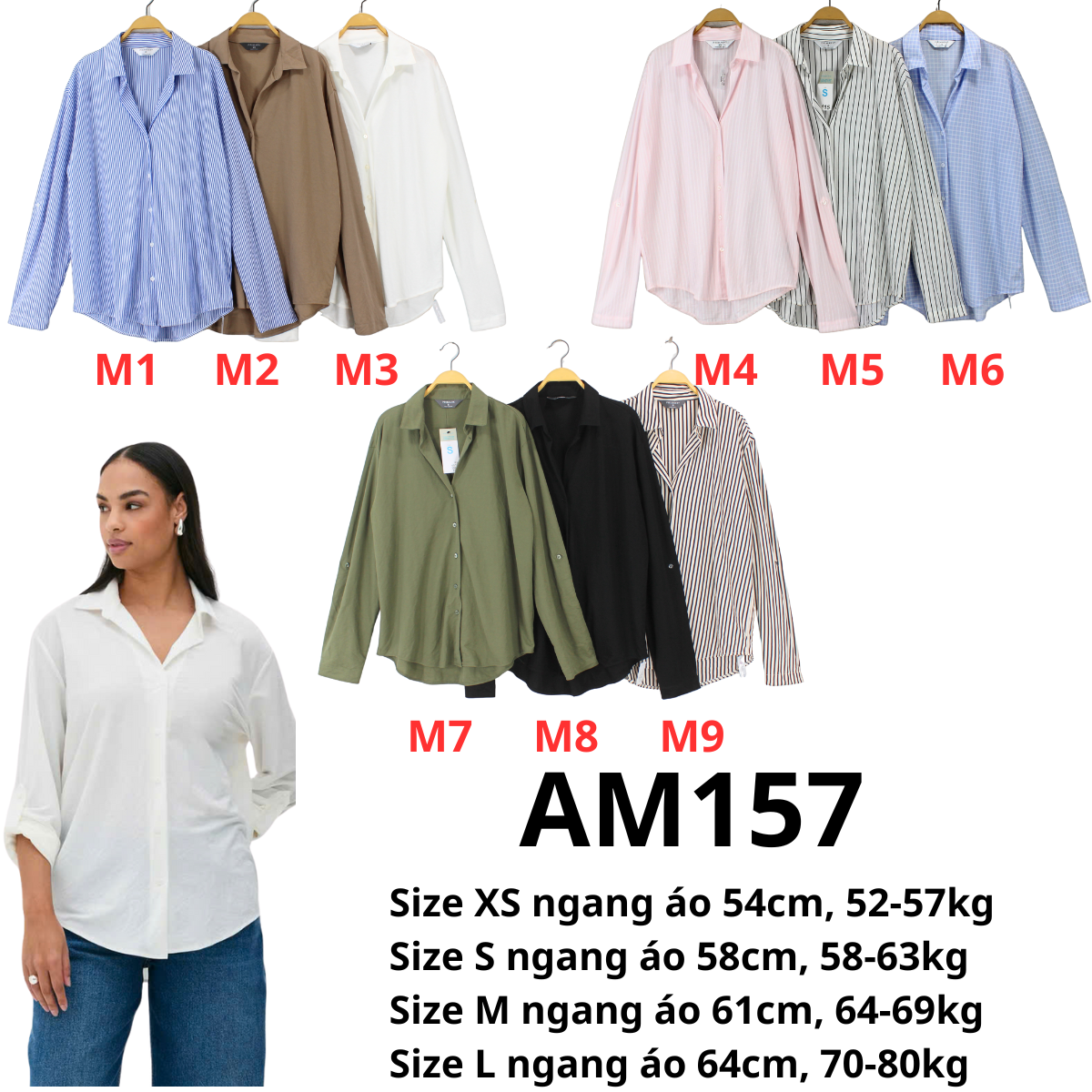 AM157 Áo sơ mi form rộng