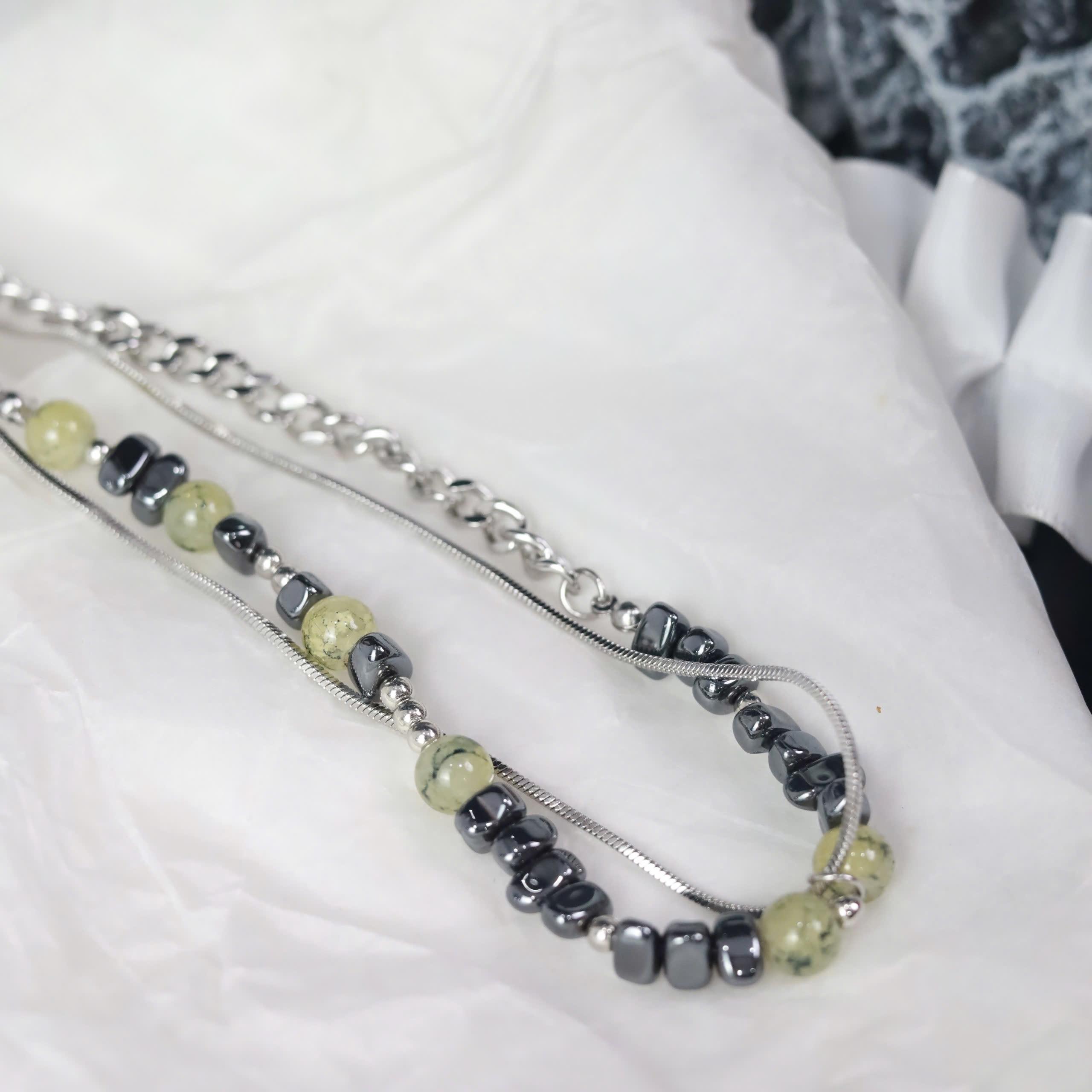 Vòng cổ dây trơn dây ngọc nhiều màu