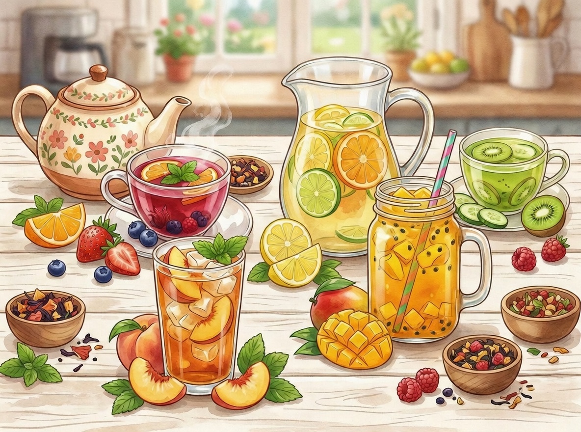 Cẩm Nang Các Loại Trà Trái Cây Thanh Nhiệt, Khỏe Đẹp Từ Tu Farm