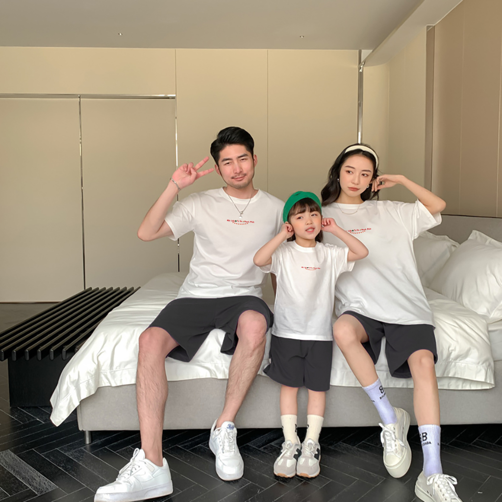 Áo thun form rộng gia đình Việt Nam 2512 Miucho Chic vải cotton co giãn thoáng mát cổ tròn in mix_thumbnail_4