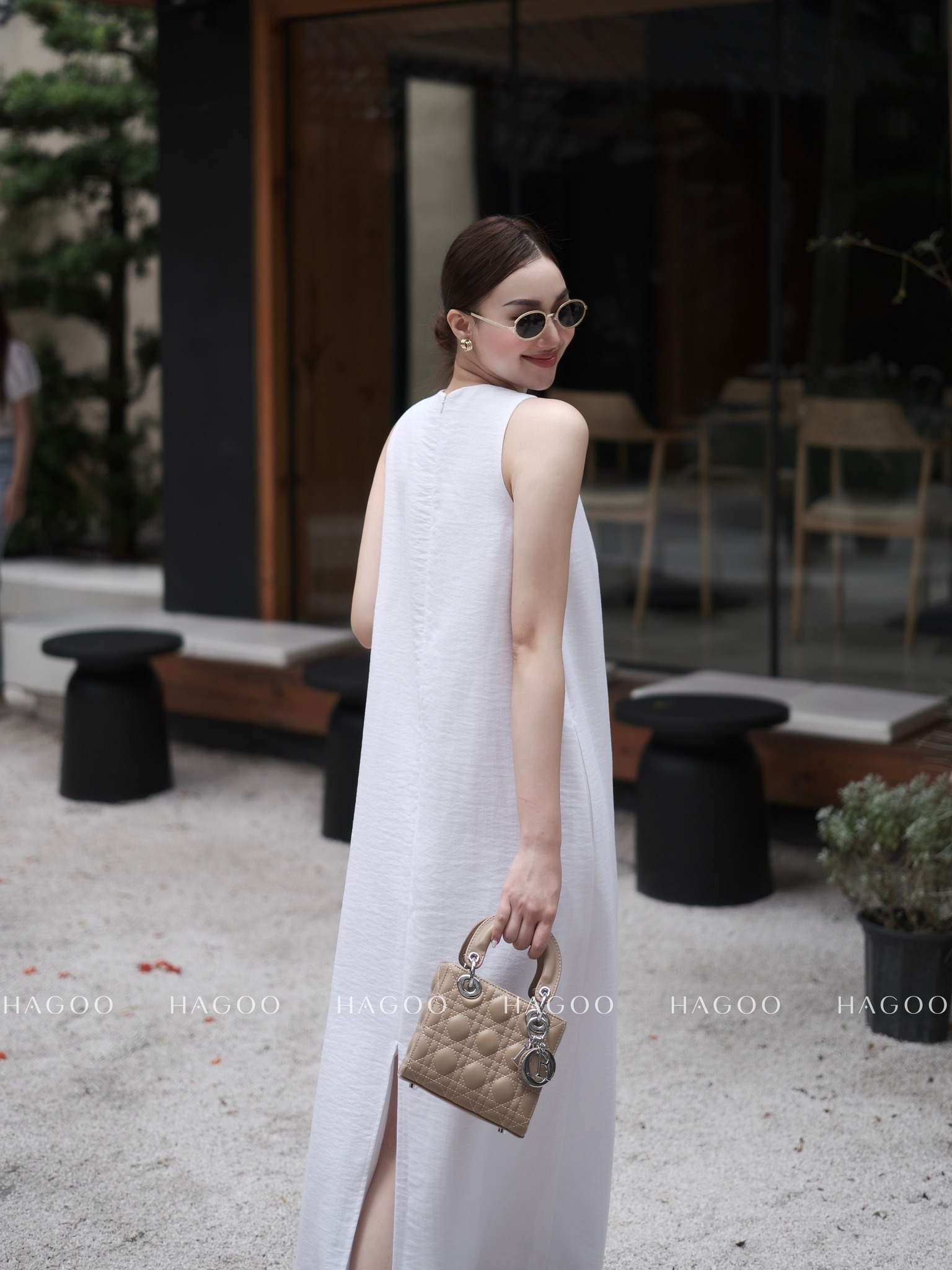 Váy suông đũi sồi gân nổi HAGOO_thumbnail_1