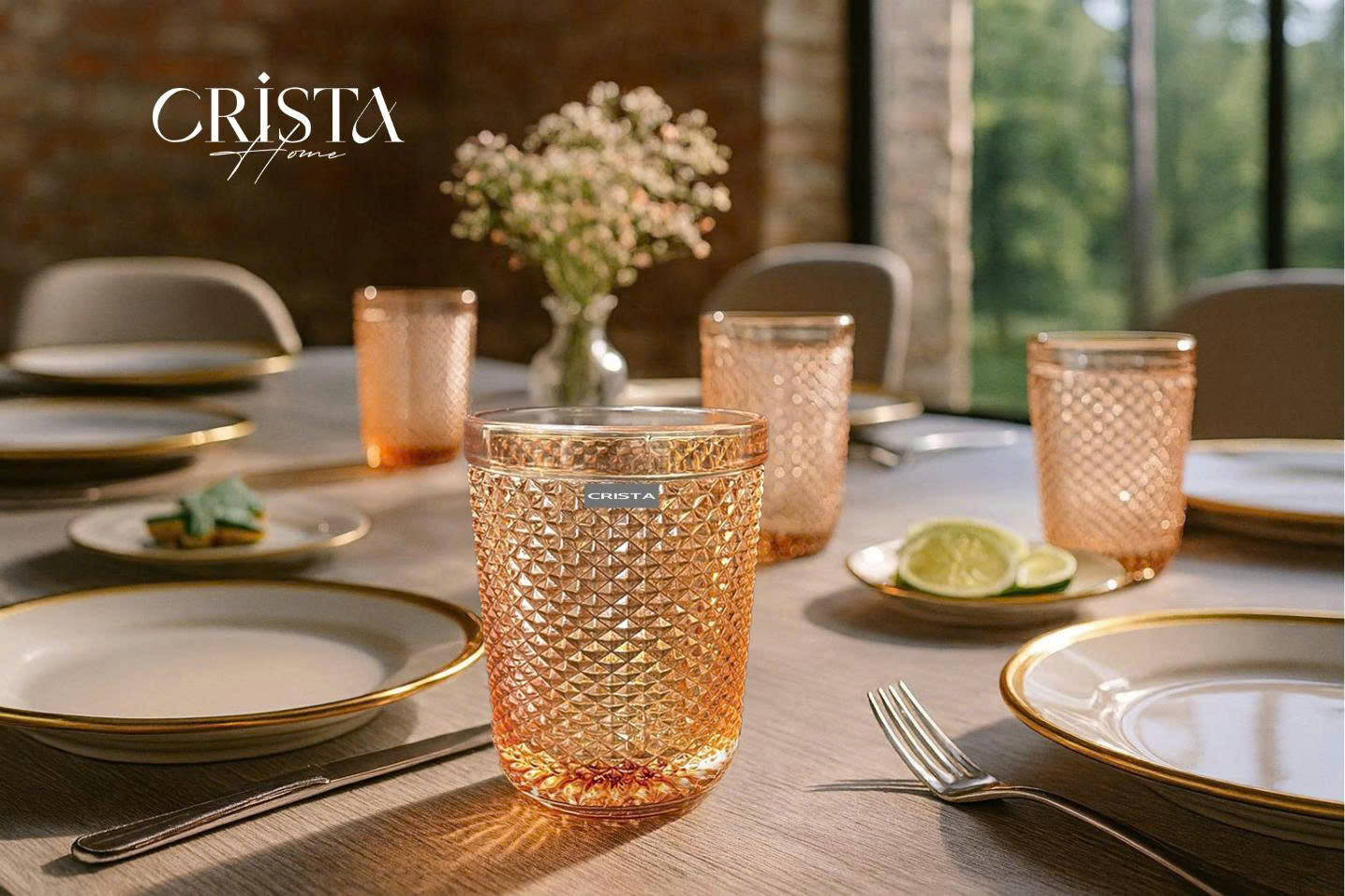 Bộ 4 cốc thủy tinh CRISTA HOME  vân kim cương 300ml_thumbnail_29