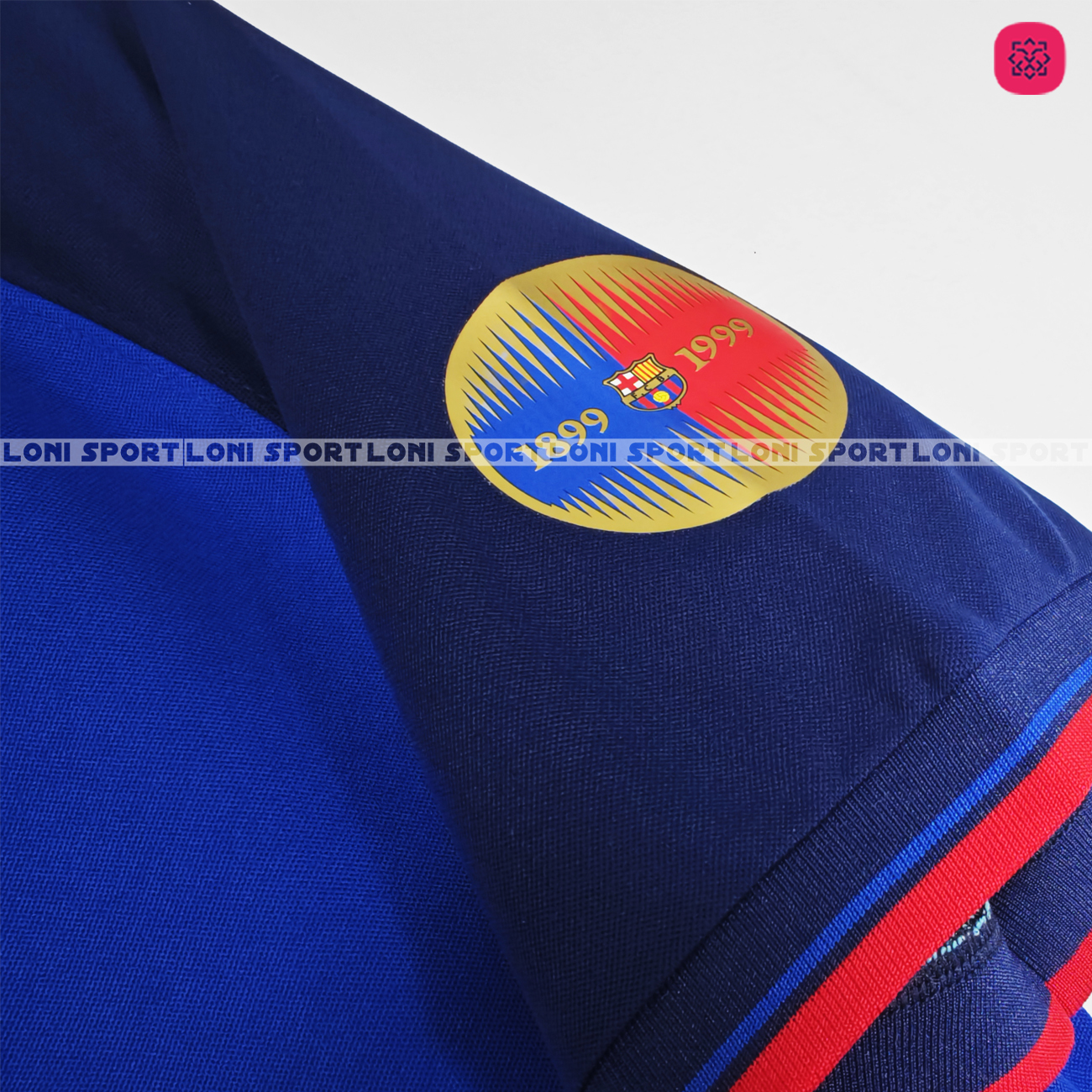 Áo Retro Barca sân nhà xanh/đỏ 1899/1999_thumbnail_3