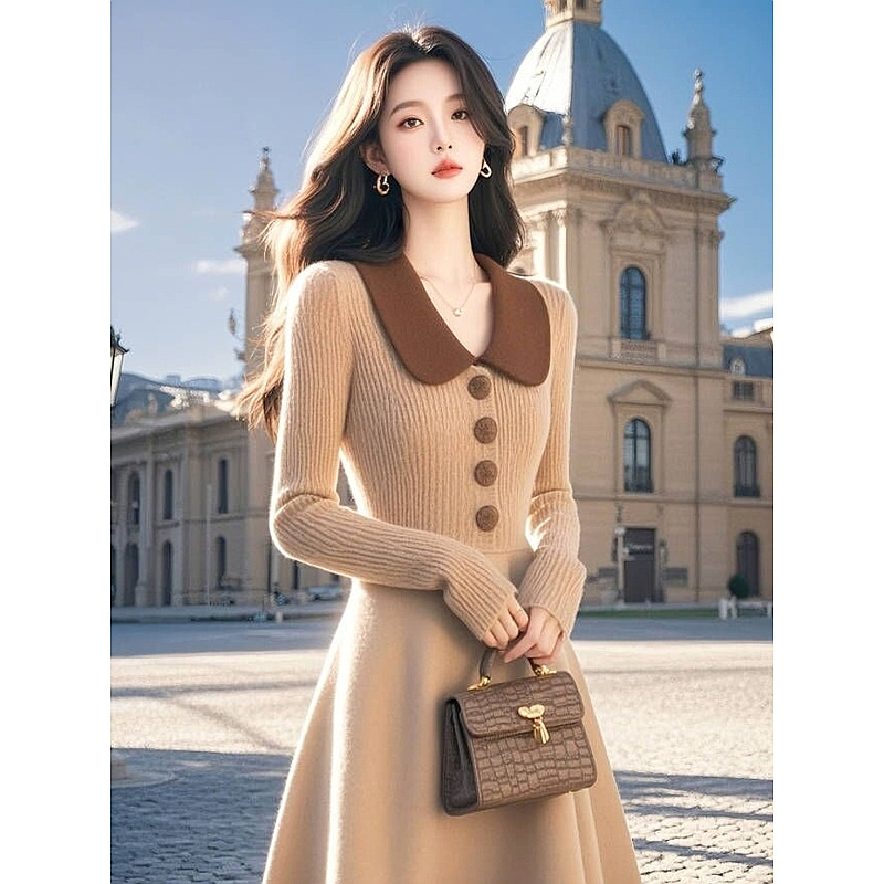 [MS000045] ✨ Đầm len dáng dài tôn eo, sang chảnh thu đông!_thumbnail_3